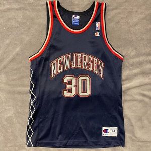 Vintage New Jersey Nets Champion Kerry Kittles Jersey -Original